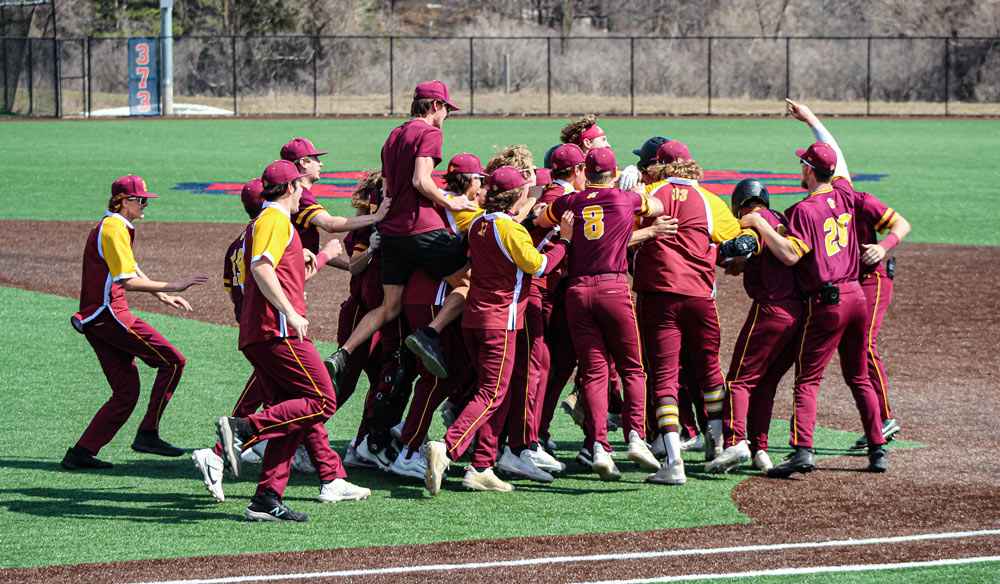 Morris Baseball Team Huddle